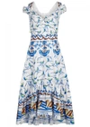 PETER PILOTTO PRINTED COTTON MIDI DRESS