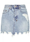 KSUBI KSUBI MINI MOSS DISTRESSED DENIM MINI SKIRT