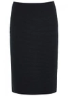 ARMANI COLLEZIONI NAVY RIBBED JERSEY SKIRT