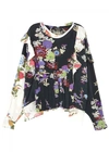 Isabel Marant Inny Pleated Floral-print Silk Crepe De Chine Wrap Blouse In Black
