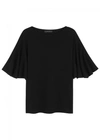 THE ROW MARLEY BLACK CASHMERE TOP