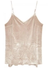 FREE PEOPLE PALE PINK TULLE AND VELVET TANK