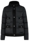 MONCLER NIAMI QUILTED SHELL AND FELT JACKET
