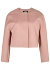 PAULE KA ROSE CROPPED DUCHESSE SATIN JACKET