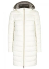 HERNO WHITE REVERSIBLE QUILTED SHELL COAT