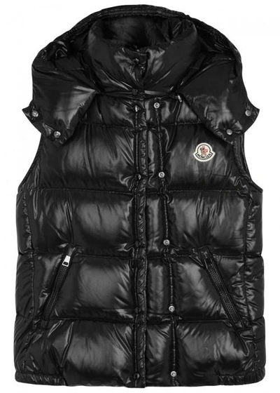 Moncler Galene Black Quilted Shell Gilet