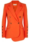 ALTUZARRA WALL ORANGE DOUBLE-BREASTED BLAZER