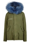 MR & MRS ITALY ARMY GREEN FUR-LINED COTTON PARKA