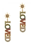 GUCCI LOVED CRYSTAL-EMBELLISHED EARRINGS