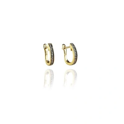 Annoushka Eclipse 18ct Gold Porcupine Diamond Hoop Earrings