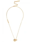 MARC JACOBS MJ COIN GOLD TONE NECKLACE