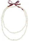 GUCCI DESIGNER-STAMPED FAUX PEARL NECKLACE