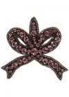 GUCCI CRYSTAL-EMBELLISHED BOW BROOCH