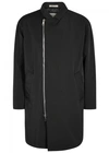 ARMANI COLLEZIONI BLACK STRETCH SHELL RAINCOAT