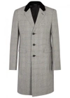 ALEXANDER MCQUEEN PRINCE OF WALES-CHECKED WOOL COAT