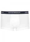 Emporio Armani Three-pack Of Boxer Briefs With Side Logo Waistband In White