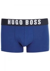 HUGO BOSS BLUE STRETCH COTTON BOXER BRIEFS