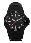 GIVENCHY FIVE SHARK BLACK STAINLESS STEEL WATCH