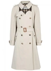 MAISON MARGIELA STONE CUT-OUT COTTON TRENCH COAT