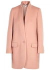 STELLA MCCARTNEY BRYCE BLUSH WOOL BLEND COAT