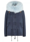 MR & MRS ITALY NAVY FUR-LINED COTTON PARKA