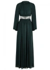 GENNY FOREST GREEN FINE-KNIT GOWN