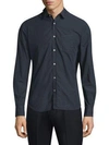 OFFICINE GENERALE Cotton Button-Front Shirt