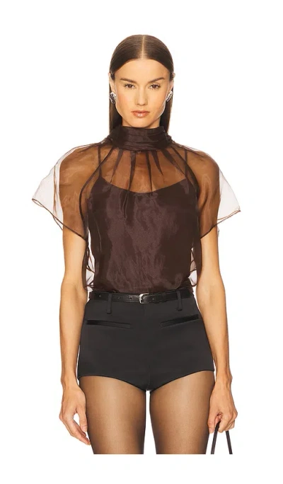 Simkhai Feyre Top In Chocolate