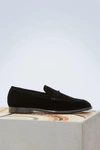 JIMMY CHOO MARTI LOAFERS,MARTI/VEL/BLACK