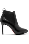 CHRISTIAN LOUBOUTIN CROCHINETTA 100 LEATHER ANKLE BOOTS