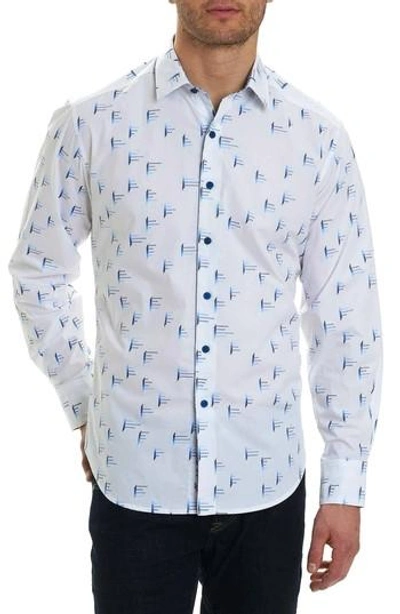 Robert Graham Reid Patterned Long Sleeve Button-down Shirt In Nocolor
