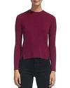 WHISTLES NOTCHED-HEM CROPPED SWEATER,26647