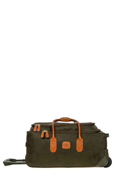 Bric's Life Collection 21-inch Rolling Duffel Bag In Olive