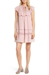 REBECCA MINKOFF SORBONNE BABYDOLL DRESS,RWD072