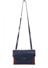 GIVENCHY DUETTO TWO-TONE LEATHER SHOULDER BAG