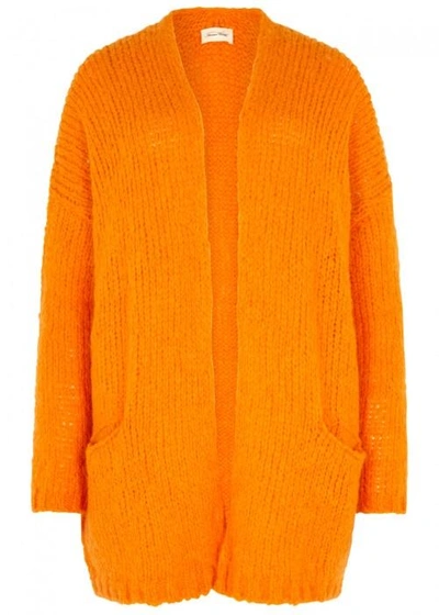 American Vintage Boolder Marigold Chunky-knit Cardigan In Yellow