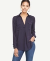 ANN TAYLOR CAMP SHIRT,436744