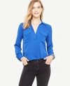 ANN TAYLOR PETITE CAMP SHIRT,445586