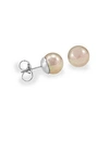 MAJORICA Nuage Stud Organic Manmade Pearl Earrings,0400096633353