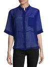 MSGM Silk Sheer Shirt,0400095892228
