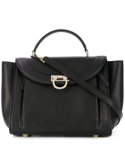 Ferragamo Sofia Rainbow Small Black Bag