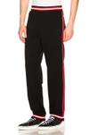 GIVENCHY GIVENCHY STRIPE SWEATPANTS IN BLACK,BM501E3Y04