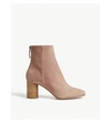 SANDRO SACHA SUEDE HEELED ANKLE BOOTS