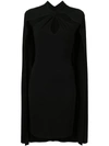 DSQUARED2 FITTED CAPE DRESS,S75CU0651S2267912457940