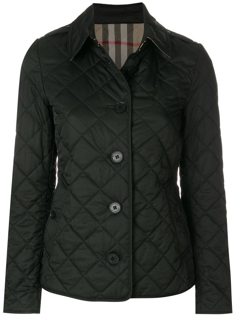 burberry frankby quilted jacket black