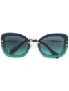 MIU MIU OVERSIZED SUNGLASSES,SMU02T12542817