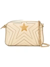 Stella Mccartney Mini Star Quilted Faux Leather Camera Bag - Ivory In Cream