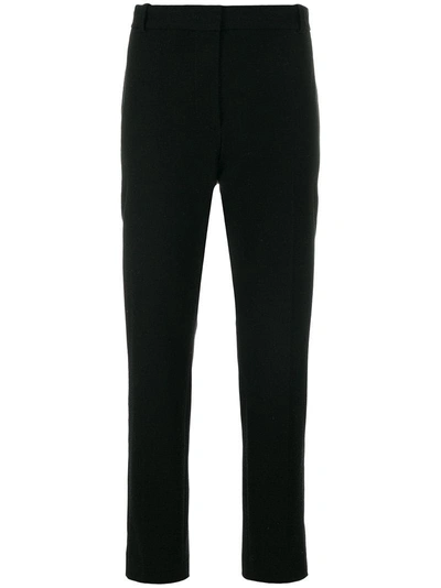 Joseph Coleman High-rise Straight-leg Trousers In Black