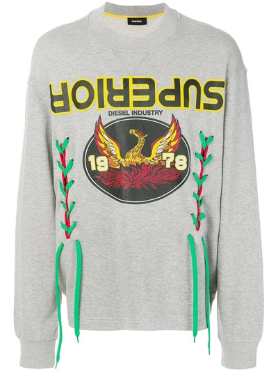 Diesel Sweatshirt In Grey