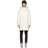 HELMUT LANG HELMUT LANG OFF-WHITE RE-EDITION SHEARLING HOODED PARKA,H07RW402